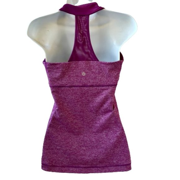 Lululemon Tank Top Scoop Neck Mesh Racerback Yoga - Picture 5 of 7